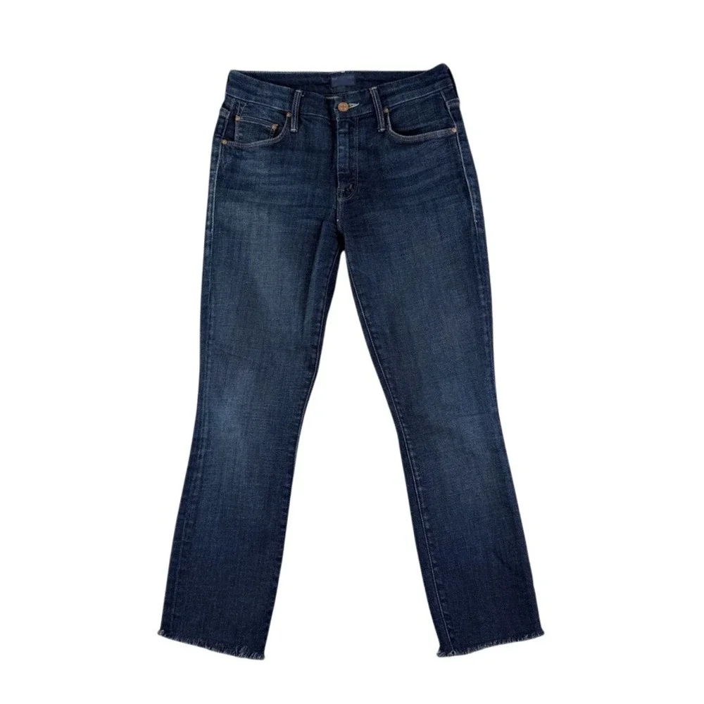 MOTHER The Looker‎ Ankle Step Fray Jeans Bombay Lost And Found Women's Size 25